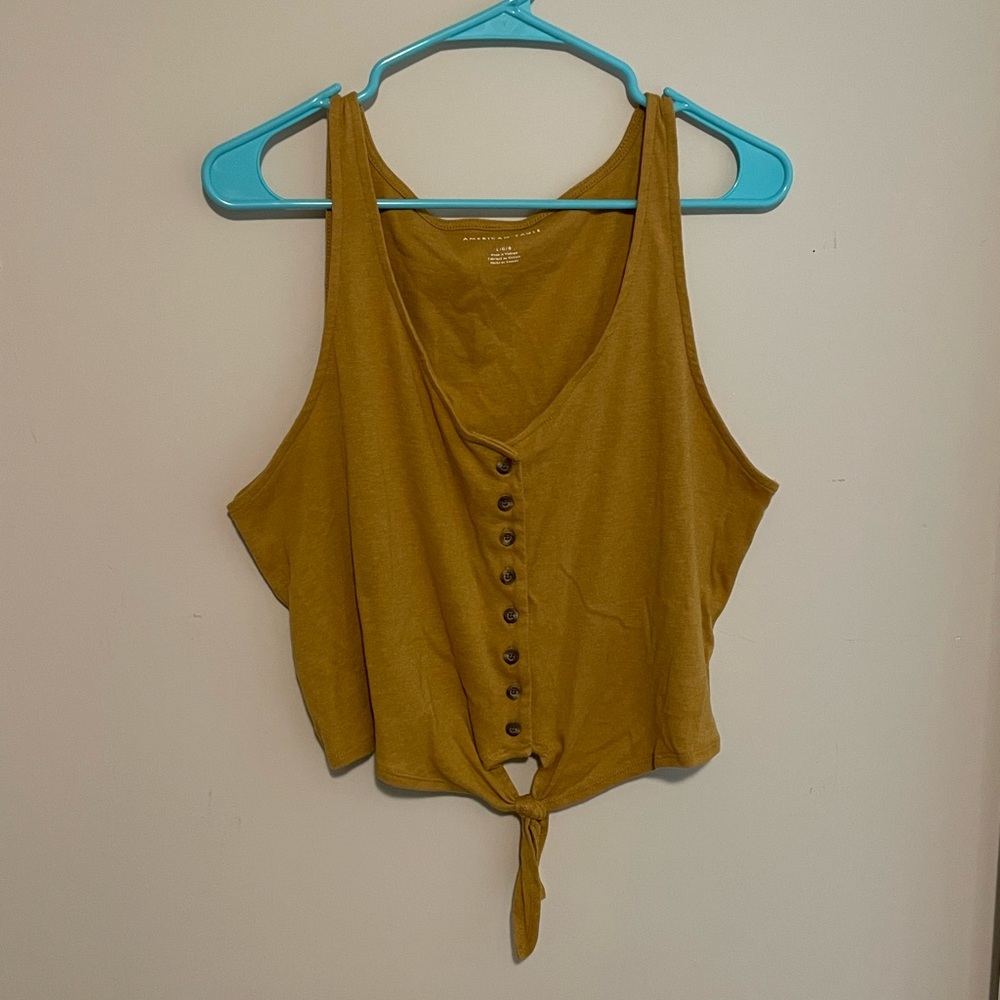 Mustard Colored Cropped Top